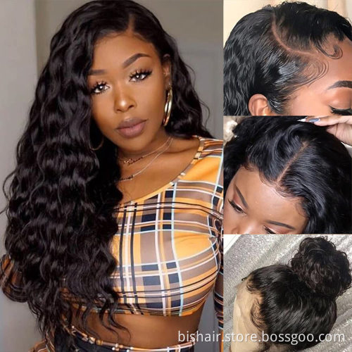 Loose Deep Wave Lace Front Wigs Human Hair 13x4 HD Lace Front Wigs Human Hair Pre Plucked Transparent Lace Frontal Wigs